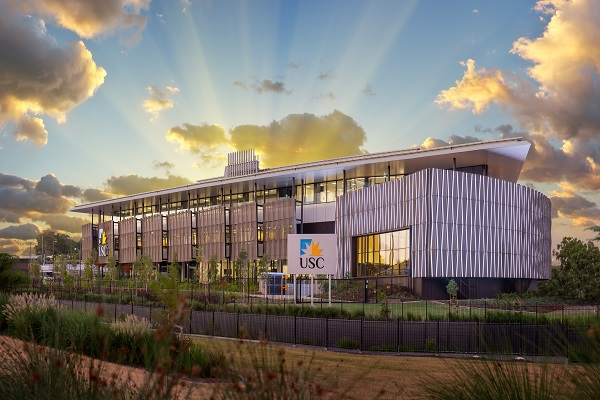 University of the South's latest addition at University of the Sunshine Coast, showcasing a contemporary building