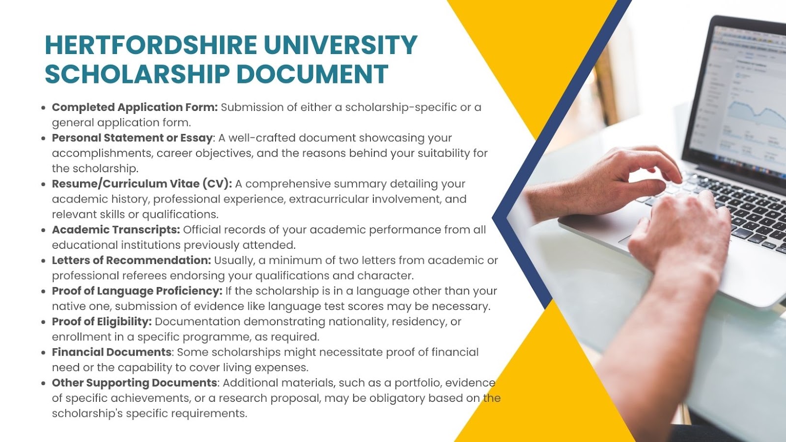 Hertfordshire University scholarship document. 